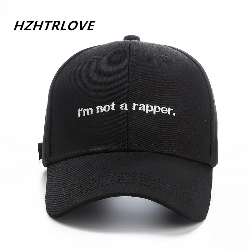 Высококачественная брендовая бейсболка с надписью i'm not rapper хлопковая для