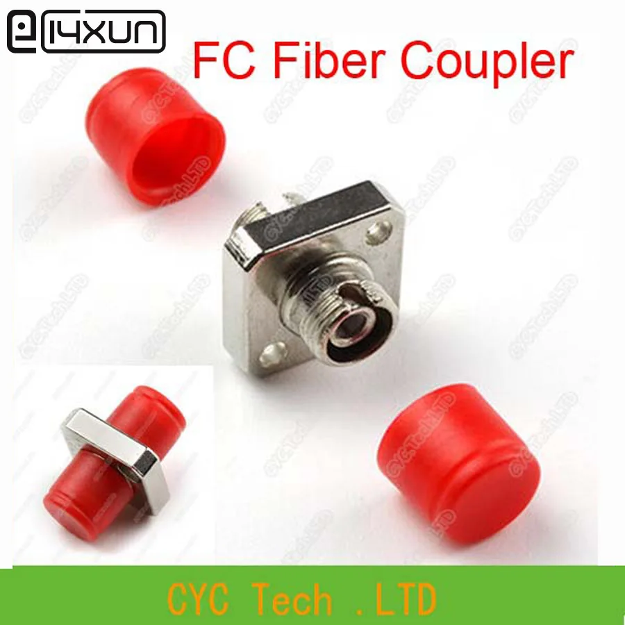 20 шт FC волоконный соединитель волоконно-оптический соединитель/адаптер красный