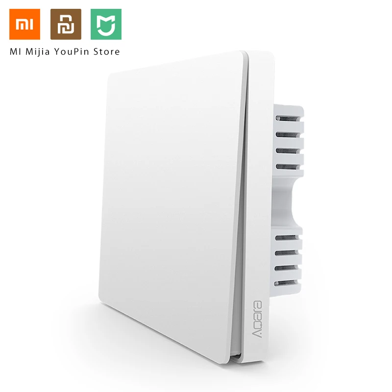 Xiaomi Aqara, умный набор мебели для спальни, приложение, контроль, кондиционер, мат, датчик температуры и влажности, датчик тела, настенная розетка, комплекты для умного дома - Цвет: Smart wall switch