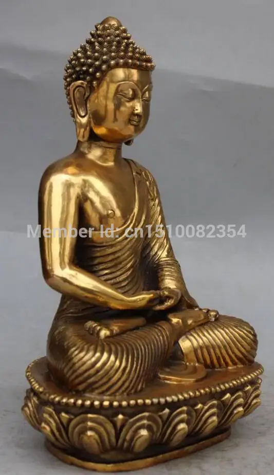 13 &quotКитайский Тибетского Буддизма Латунь Сиденья Шакьямуни Будда Амитабха
