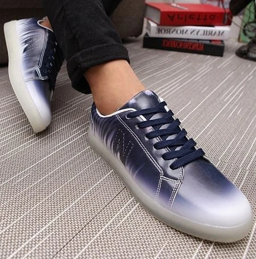 2014 Size 39-44 Men Fashion Low-Top Number N Lighted Sneakers Young Boys Preppy Sport Shoes Skate | Тематическая одежда и