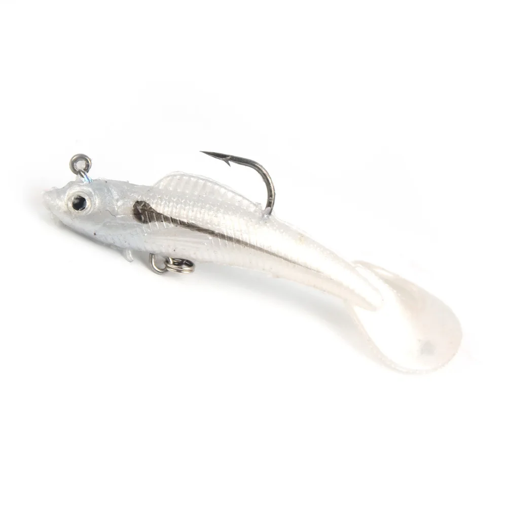 1 шт. рыболовные приманки с объемными глазами плавающий лазерный гольян мягкие