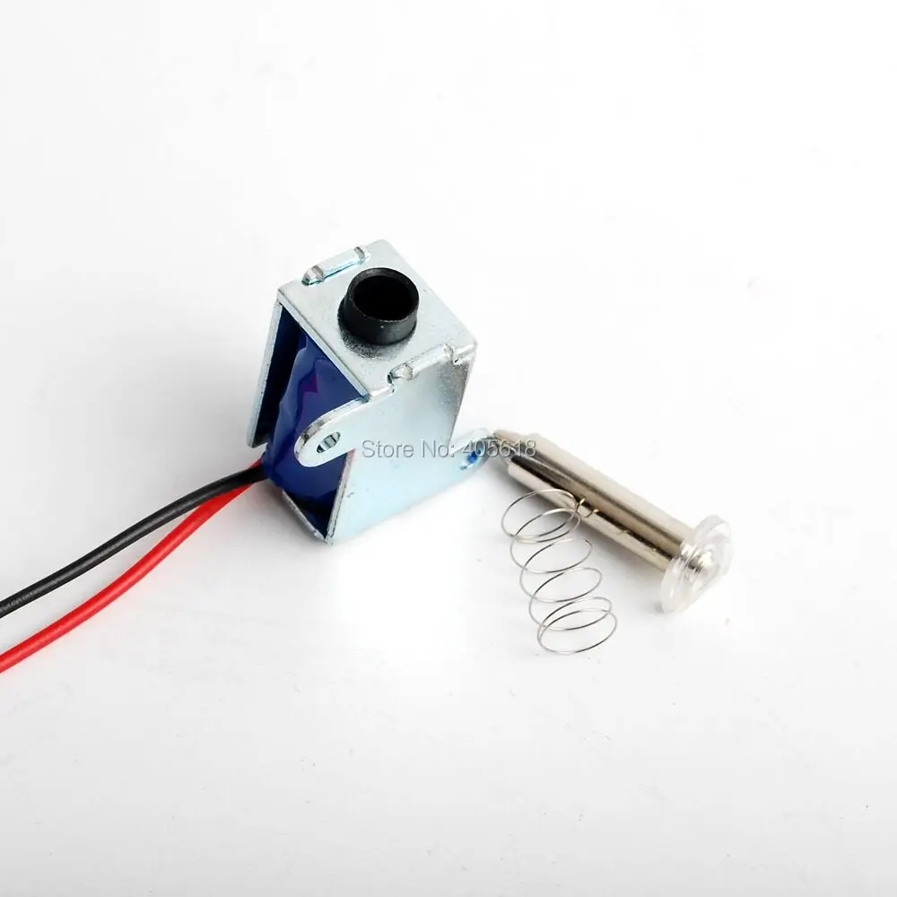 2 шт. 3 В 12 постоянного тока Миниатюрный соленоидный тяга (всасывание) маленький
