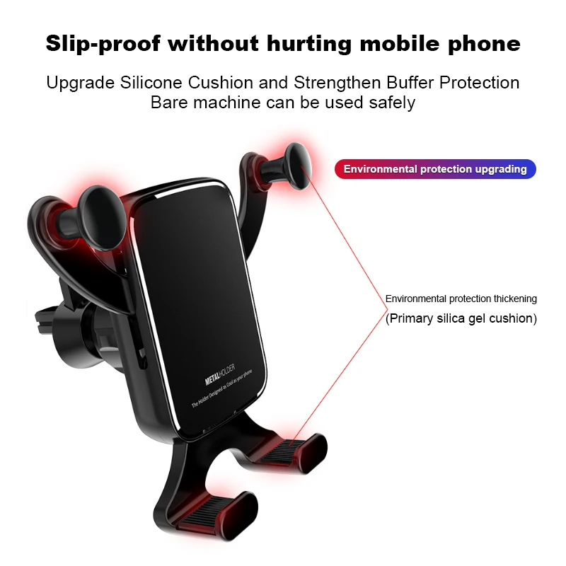 Автомобильный держатель для телефона iPhone X XS Max XR Samsung S10 S9 гравитационный