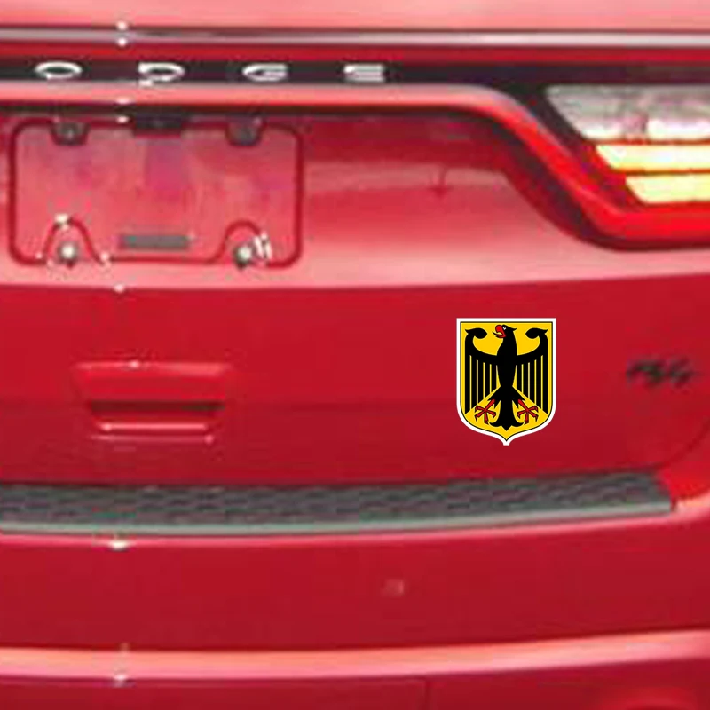 EARLFAMILY, 15 см x 12 см, наклейка для автомобиля, герб, флаг, автомобильная виниловая наклейка, для улицы, для окон, защита Бампера, немецкие аксессуары