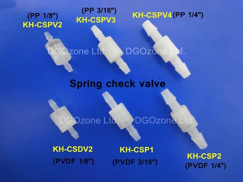 PVDF 3/1" мембранный обратный клапан пластиковый одноходовой клапан озоновый клапан CO2 клапан KH-CDP1 производитель