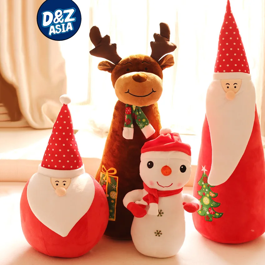 Санта Клаус Рождество лося плюшевая кукла игрушка снеговик грелки Подушка