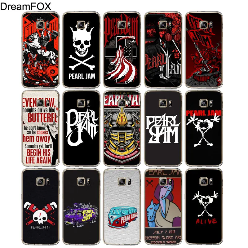 DREAMFOX M123 Pearl Jam Pj Soft TPU Silicone Cover Case For Samsung Galaxy S5 S6 S7 S8 S9 S10 5G S10E Lite Edge Plus |