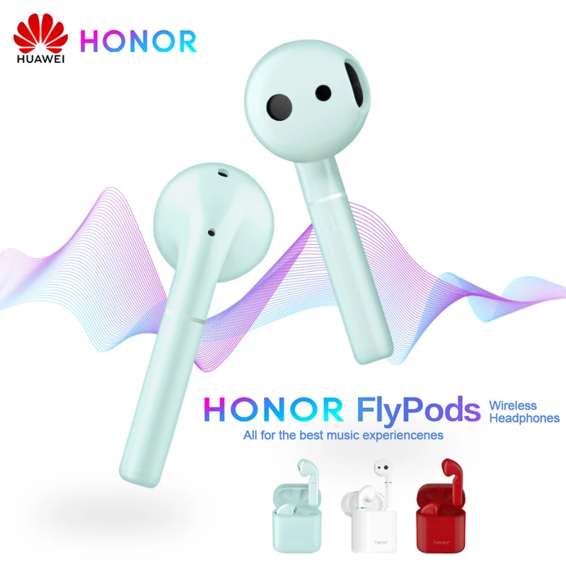 Беспроводные наушники-вкладыши huawei Honor Flypods, водонепроницаемые наушники с динамическим управлением, Беспроводная зарядка Bluetooth 5,0 Flypods Pro Lite