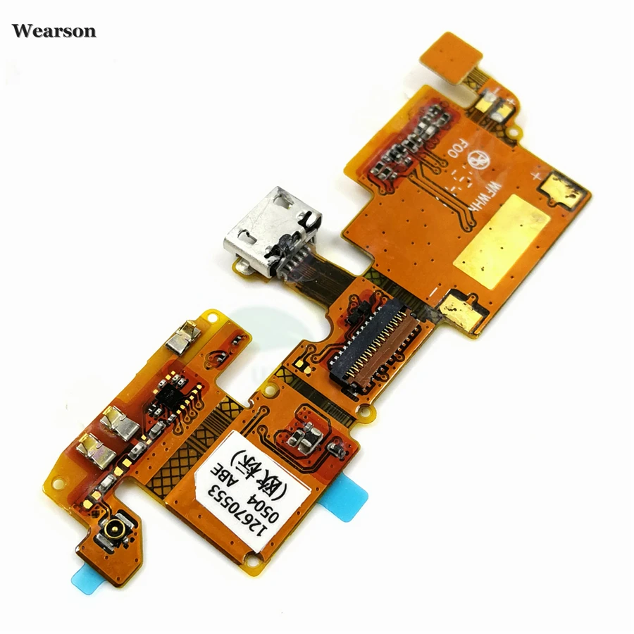 Плата для зарядки ZTE Blade V6 / X7 D6 с USB портом гибкий кабель микрофоном
