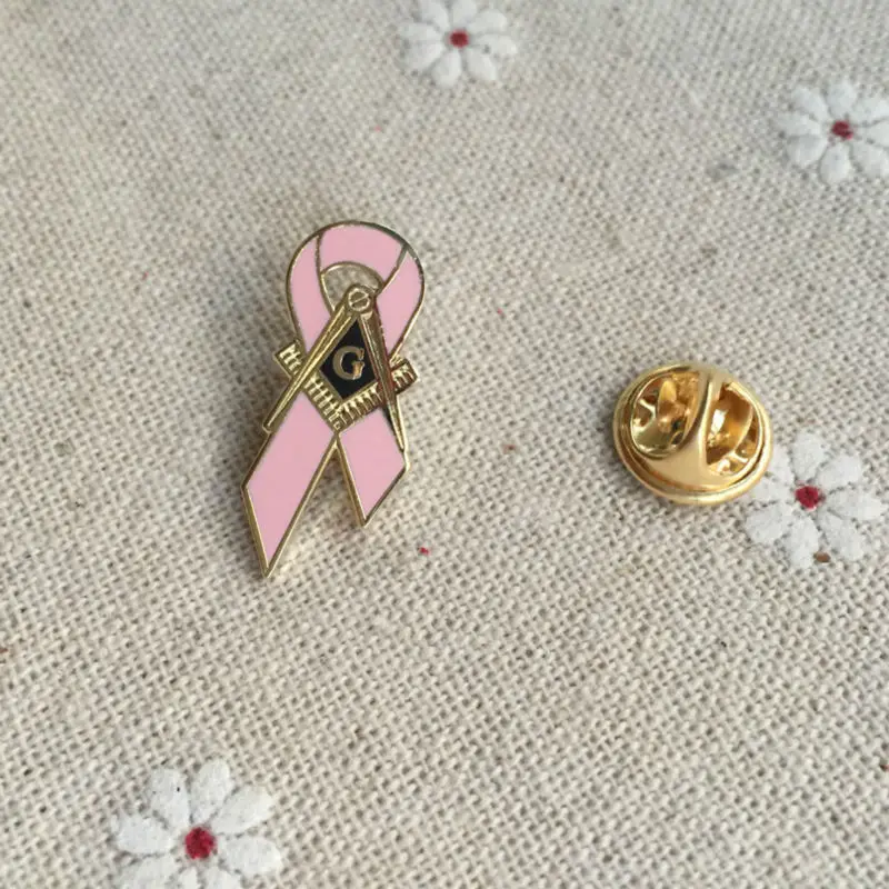 50 шт. значок о рак груди лента мастер мазвуковой маски Мейсон Рак на лацкан | Дом и