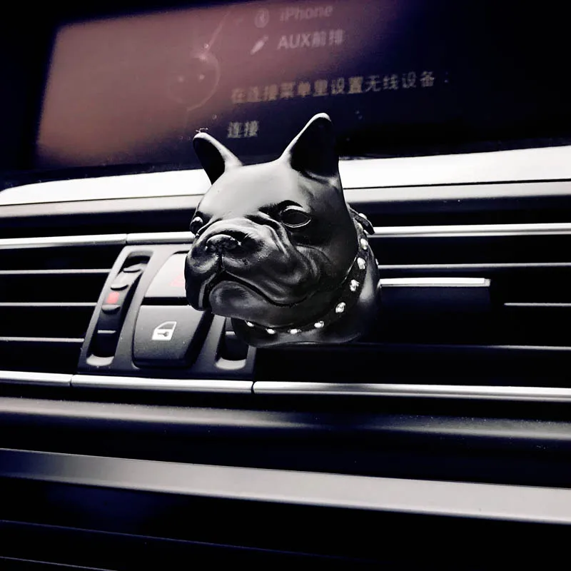 Французская Автомобильная розетка bulldog зажим для парфюма Алмазный кондиционер