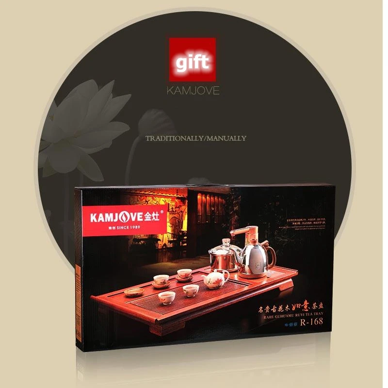 KAMJOVE R 168 старинный деревянный чайный поднос с резьбой по дереву для изготовления