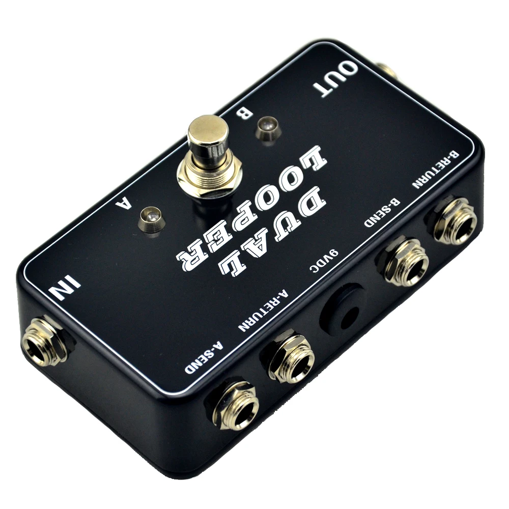 Interruptor de Guitarra Feito à Mão Bypass a – Caixa de Pedal para Acessórios de Guitarra Looper Preto Loop True b 2