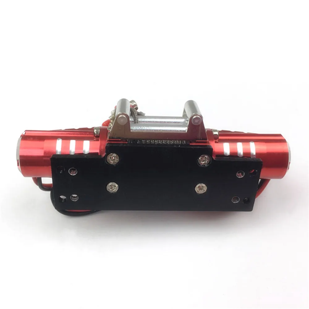 Металлическая силовая лебедка с двойным двигателем металлическая для 1/10