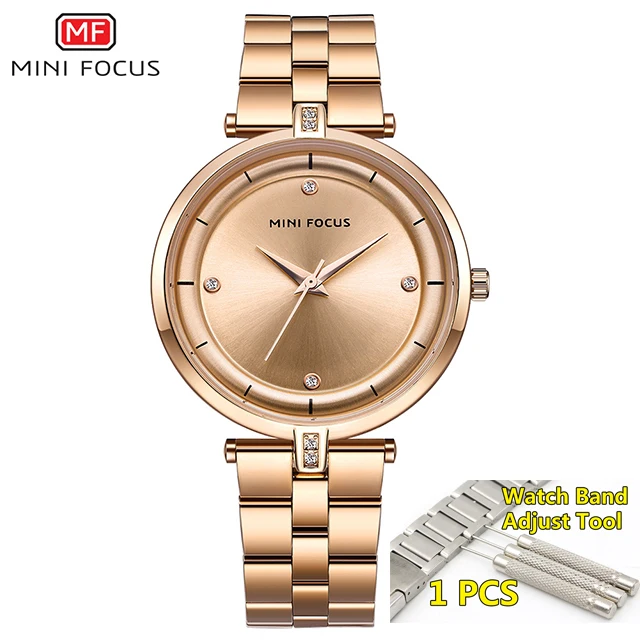 rose gold with tool Мини-фокус женские часы известных роскошных брендов модные синие минималистичные женские наручные часы водонепроницаемые женские часы для женщин - Цвет: rose gold with tool