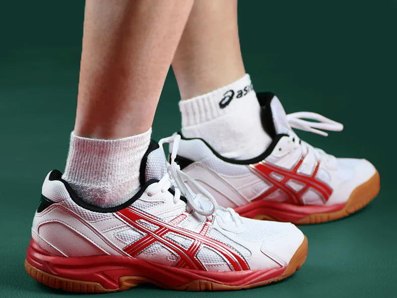 Натуральная ASICS TOB517 волейбол обувь для menindoor спортивные кроссовки бадминтон