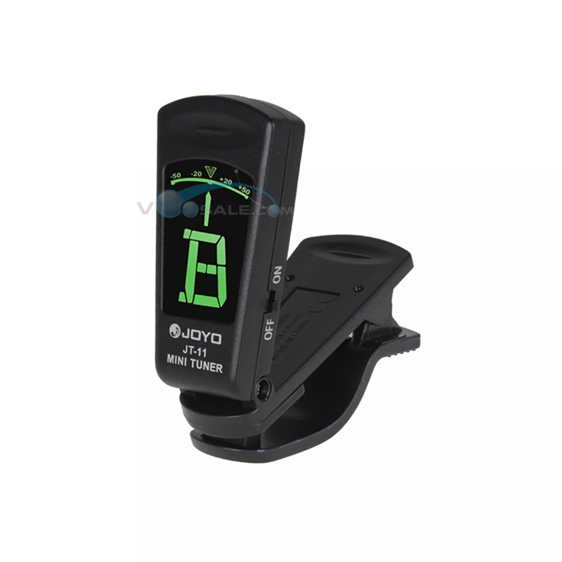 JT-11 мини-хроматический тюнер с зажимом подсветкой Гитарные тюнеры JOYO JT11 A4 частота