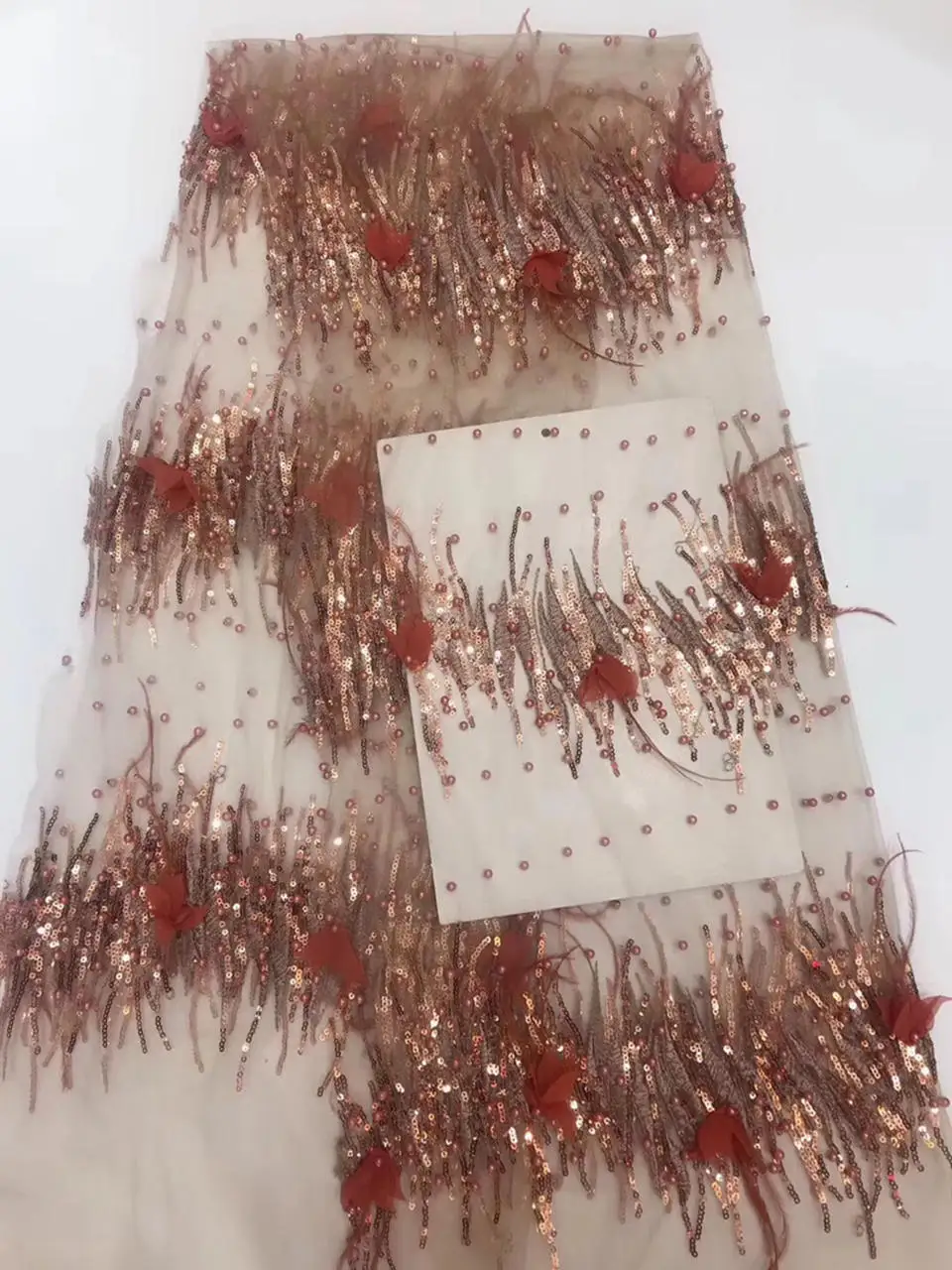 latest african Tulle lace 2018 French Net Beaded Lace Fabric For Wedding guipure Embroidery fabric DS284 | Дом и сад