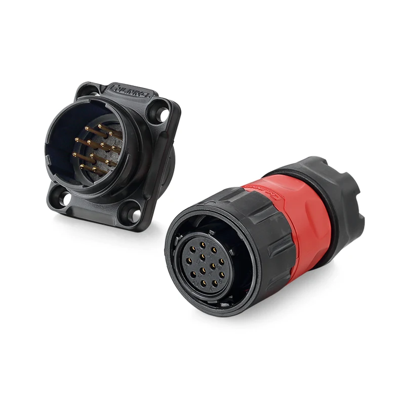 12pin signal IP67 M20 2pin 3pin 4pin 5pin 7pin 9pin 12pin сигналов мощности водонепроницаемый разъем светильник на солнечной панели разъем светодиодный дисплей разъем quick electrical cable connector professional audio car ac power - Цвет: 12pin signal