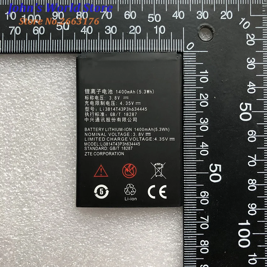 Высокое качество Li3814T43P3h634445 1400 мАч Оригинальный аккумулятор для телефона ZTE Blade A112