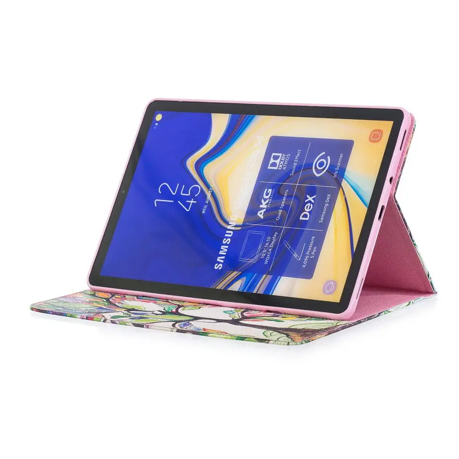 Кожаный чехол для Samsung Galaxy Tab S4 10 5 T830 T835 SM &quot планшета Чехол + пленка стилус|Чехлы