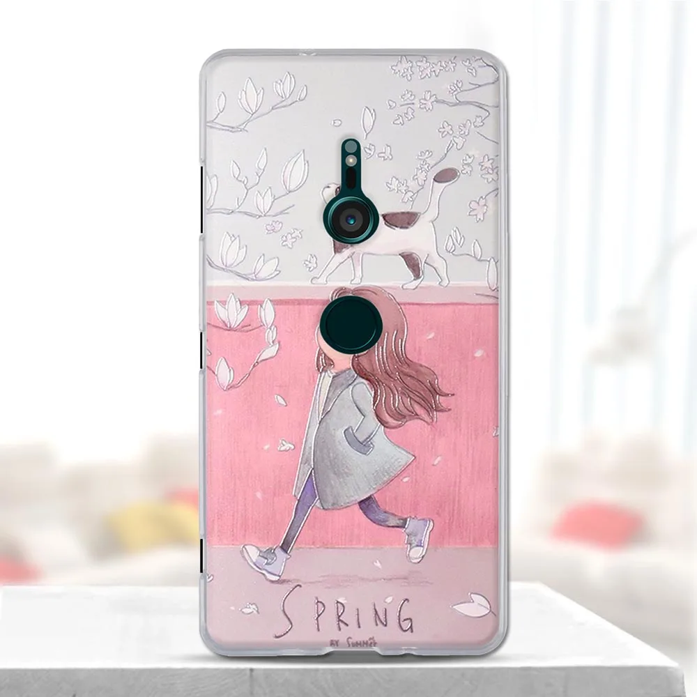 Чехол для Sony Xperia XZ3 Мягкий Силиконовый ТПУ 3d милый задний чехол чехол|Бамперы| |