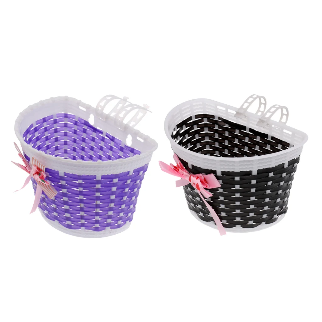 2 шт. детская корзина для велосипеда девочек|Сумки и корзины велосипеда| |