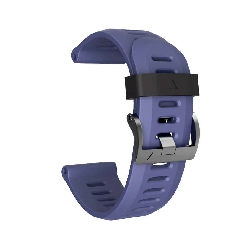 Navy blue 26 мм ширина силиконовый ремешок для Garmin Fenix 5X ремешок силиконовый ремешок для часов Garmin Fenix 3HR/3/Fenix 5X Plus с винтовой пряжкой - Цвет ремешка: Navy blue