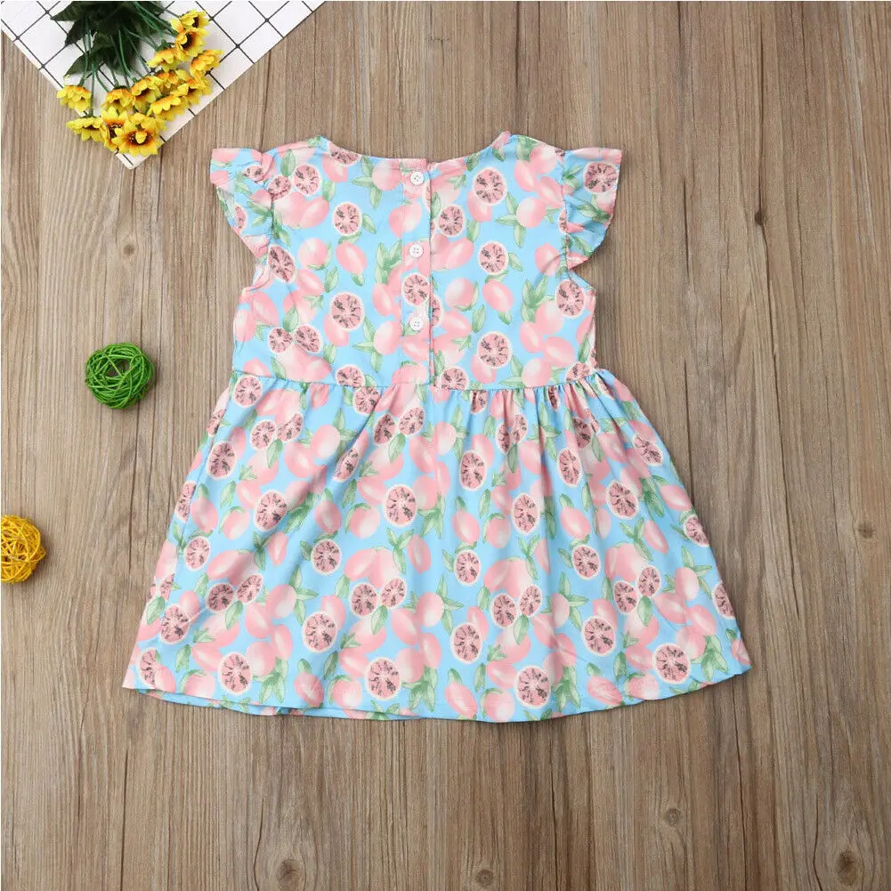 2019 Детская летняя одежда детское платье для маленьких девочек женское принцессы
