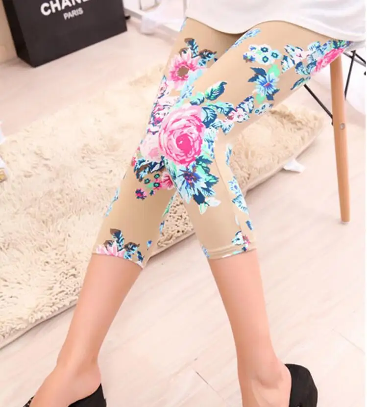 Khaki Rose CUHAKCI имитация ковбойских леггинсов, короткие джинсы с высокой талией, эластичные штаны, джинсовые синие леггинсы, Леггинсы для фитнеса для женщин, большие размеры - Цвет: Khaki Rose