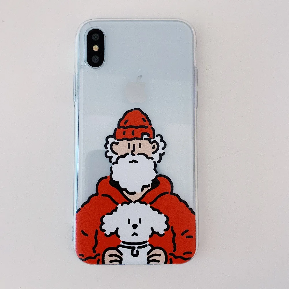 ORYKSZ Рождество Мультфильм ТПУ Мягкий силиконовый чехол для телефона iPhone X 7 8 Plus