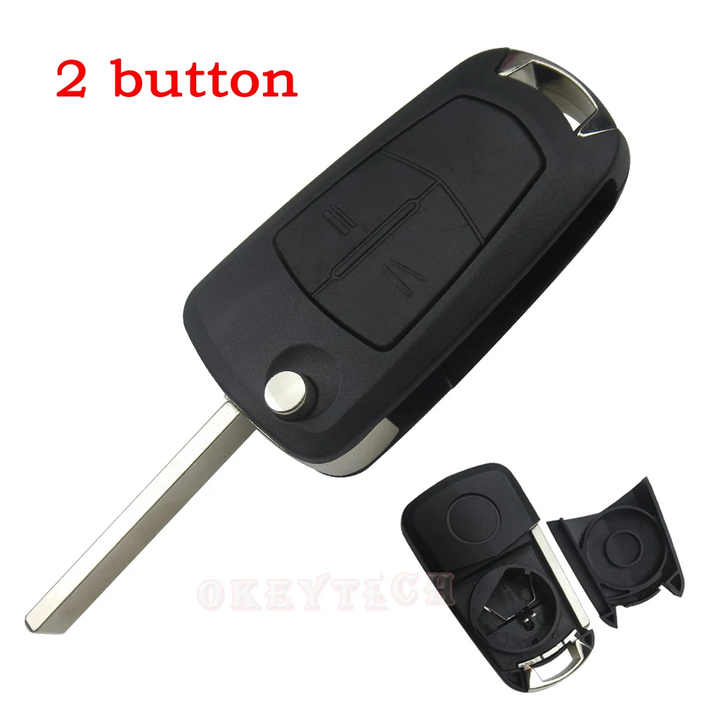OkeyTech 2/3 кнопок складной чехол для дистанционного ключа крышка Opel Astra H Corsa D j insignia g