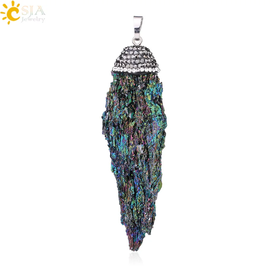 Кулон из натурального рудного камня CSJA необработанные камни неправильной формы