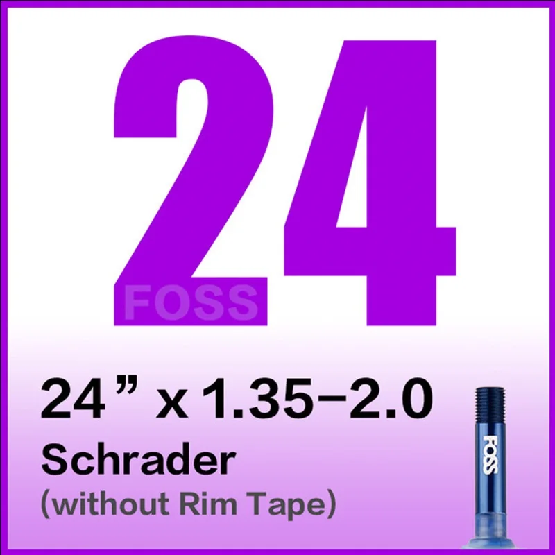 24 x 135 to 200 AV FOSS велосипедная труба шины Schrader/Presta 16/20/24/26/27,5/27/700C дорога MTB велосипед внутренняя труба резиновая велосипедная шина прокол - Цвет: 24 x 135 to 200 AV
