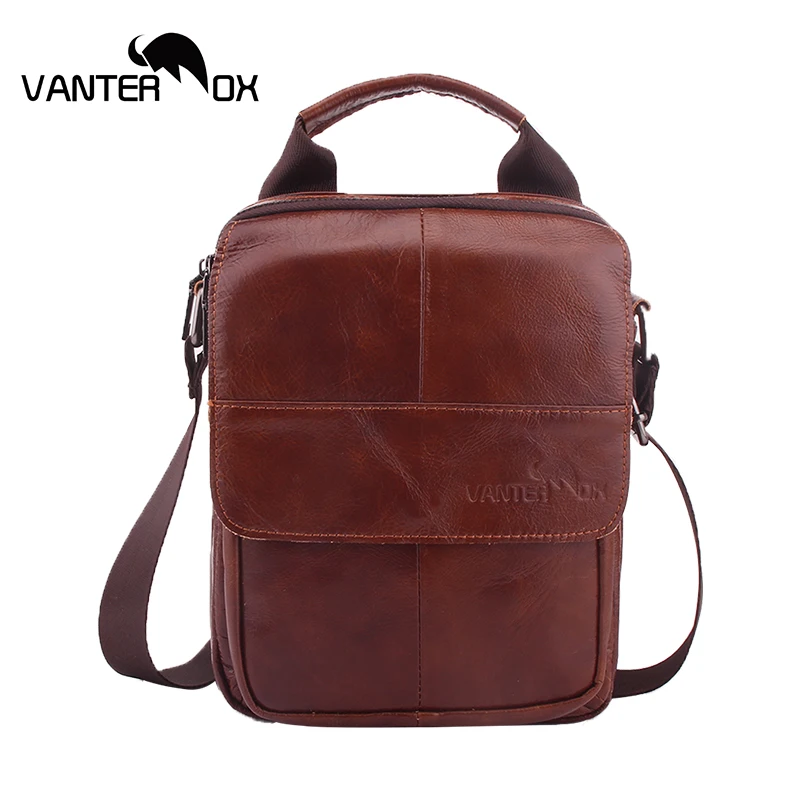 VANTER OX сумки на плечо мужские из натуральной кожи джентльменский Бизнес