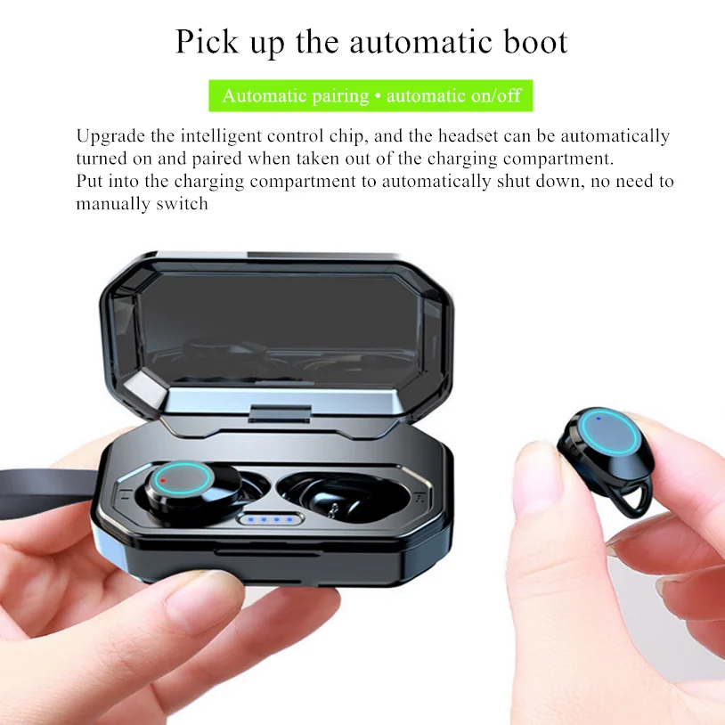 

TWS Bluetooth Headset 5.0 Wireless Mini X6 Sports In-Ear Noise Reduction Waterproof Earbud Stereo Bluetooth Earphone