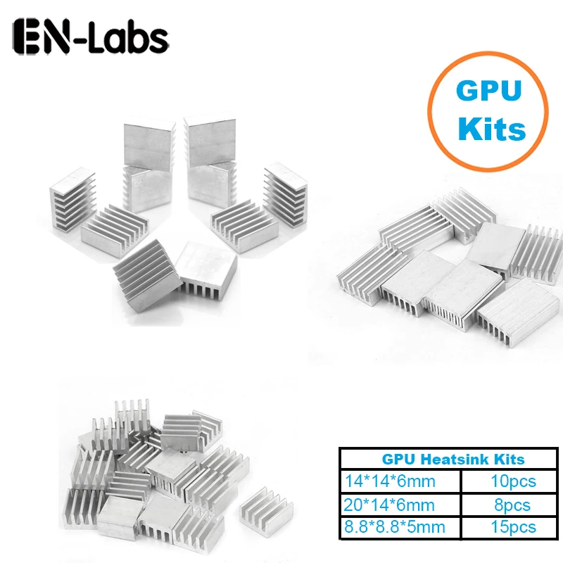 En Labs 1 комплект/33 шт. алюминиевый радиатор охлаждающий комплект для графической