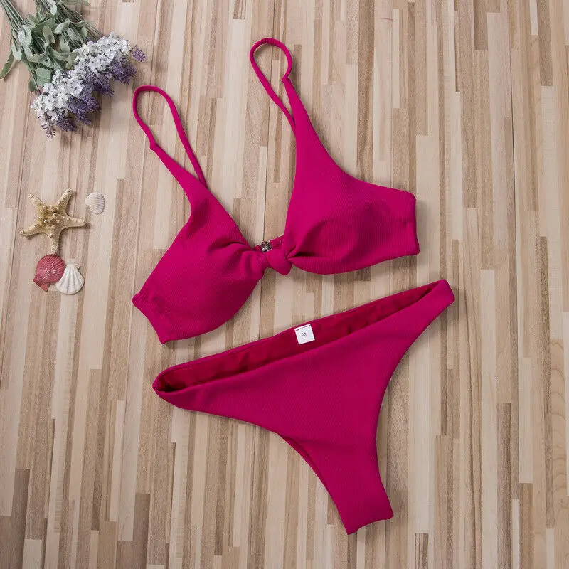 Женский купальник бикини с узлом и высокой талией танкини 2019 | Женская одежда