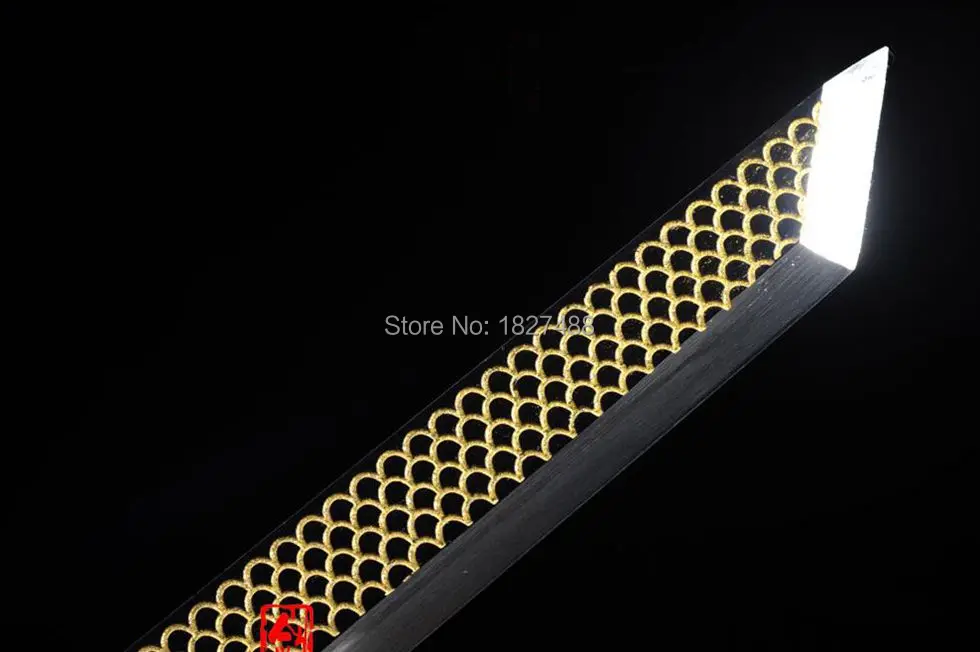 Ручная штамповка клинок из марганцевой стали Gilt/ручная работа красного дерева Saya