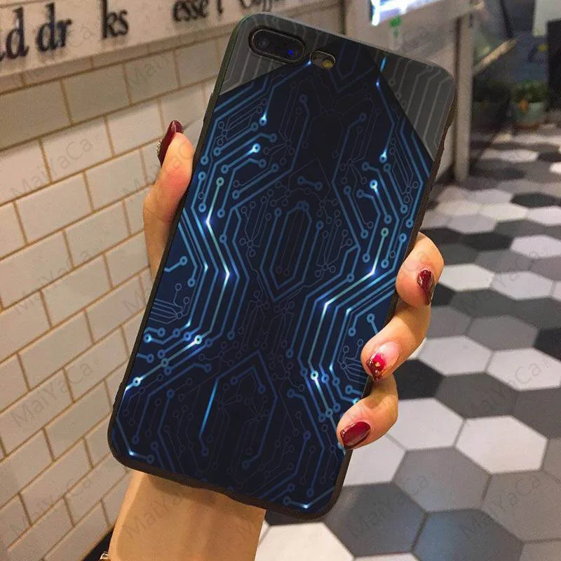 MaiYaCa ТПУ чехол для телефона для iphone 7 печатная плата Coque Оболочка Чехол для телефона для Apple iphone 7 7plus X 8 8plus 6s 6 6plus 5 5S 5c
