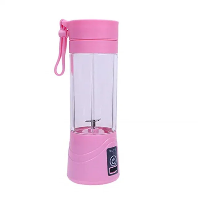Pink Многофункциональный миксер электрический USB портативная соковыжималка чаша для блендера мини бытовой миксер для фруктов персональный блендер для смузи - Цвет: Pink