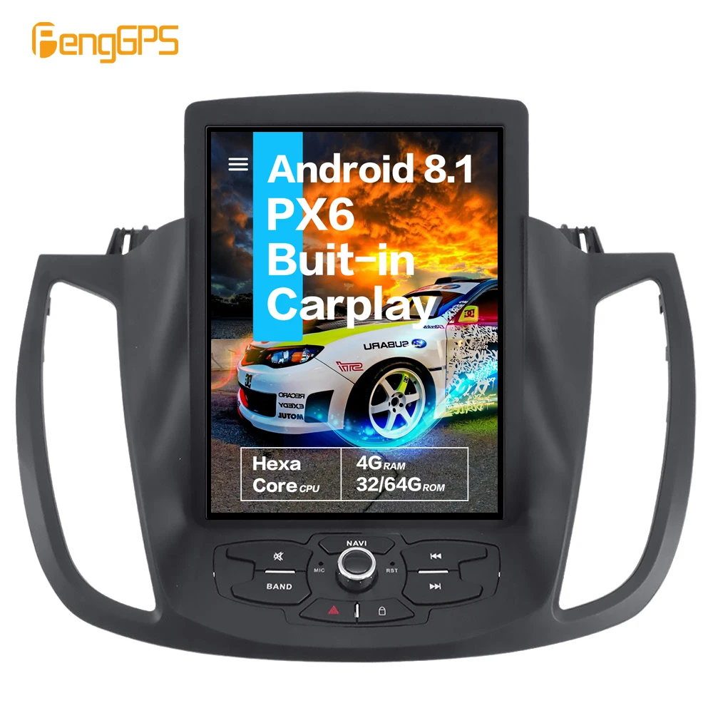 Автомобильный мультимедийный плеер для Ford Kuga C max Escape Android радио аудио стерео PX6