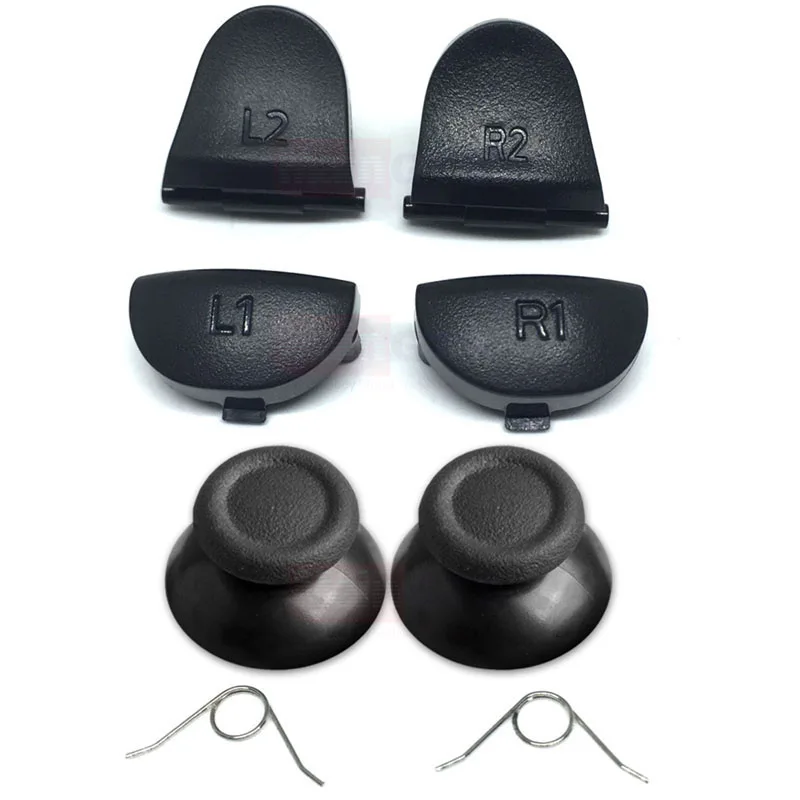 Полный набор черных кнопок-триггеров для PS4 L1 R1 L2 R2 сменные кнопки игрового