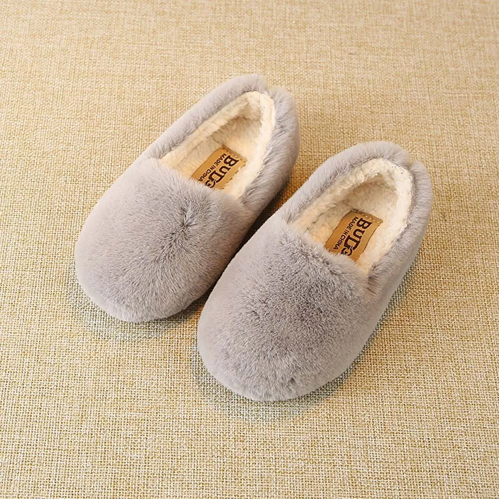 New Fashion Children's shoes Rubber Casual Shoes for boys girls Autumn Winter Fluffy Solid Flock Single k419 | Детская одежда и