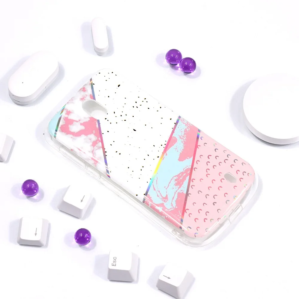 Роскошные Чехлы для мобильных телефонов с лазерным мрамором мягкие силиконовые