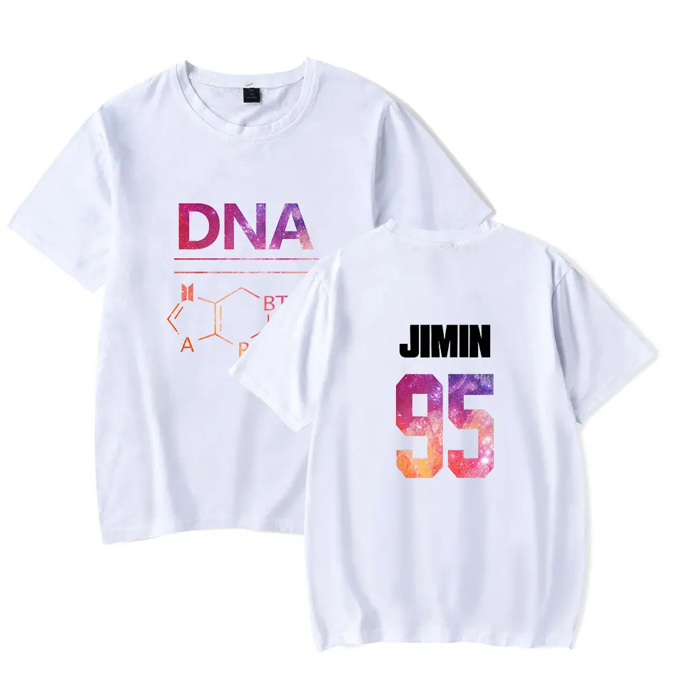 BTFCL Kpop Bangtan Boys Album DNA Forever Kpop с коротким рукавом хлопковые свободные модные футболки для фанатов для женщин и девочек унисекс Idol рубашки