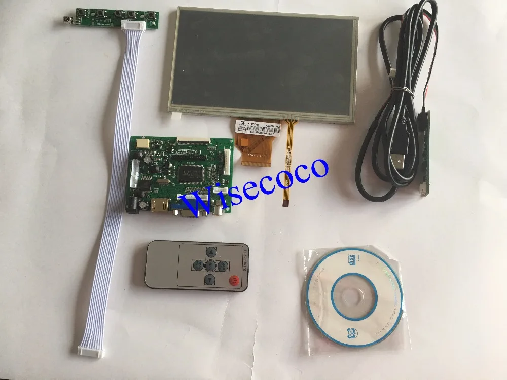 7 дюймовый сенсорный ЖК экран для INNOLUX Raspberry Pi TFT монитор AT070TN92 с комплектом