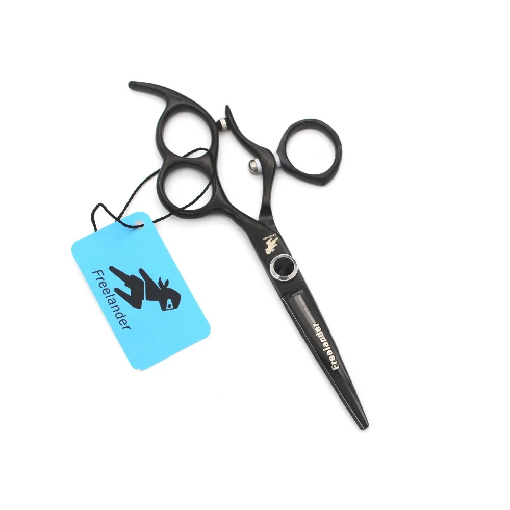 

6.0 inch high-grade black Freelander Flying shears Flat shears High-end hairdressing scissors Hair salon special hair care