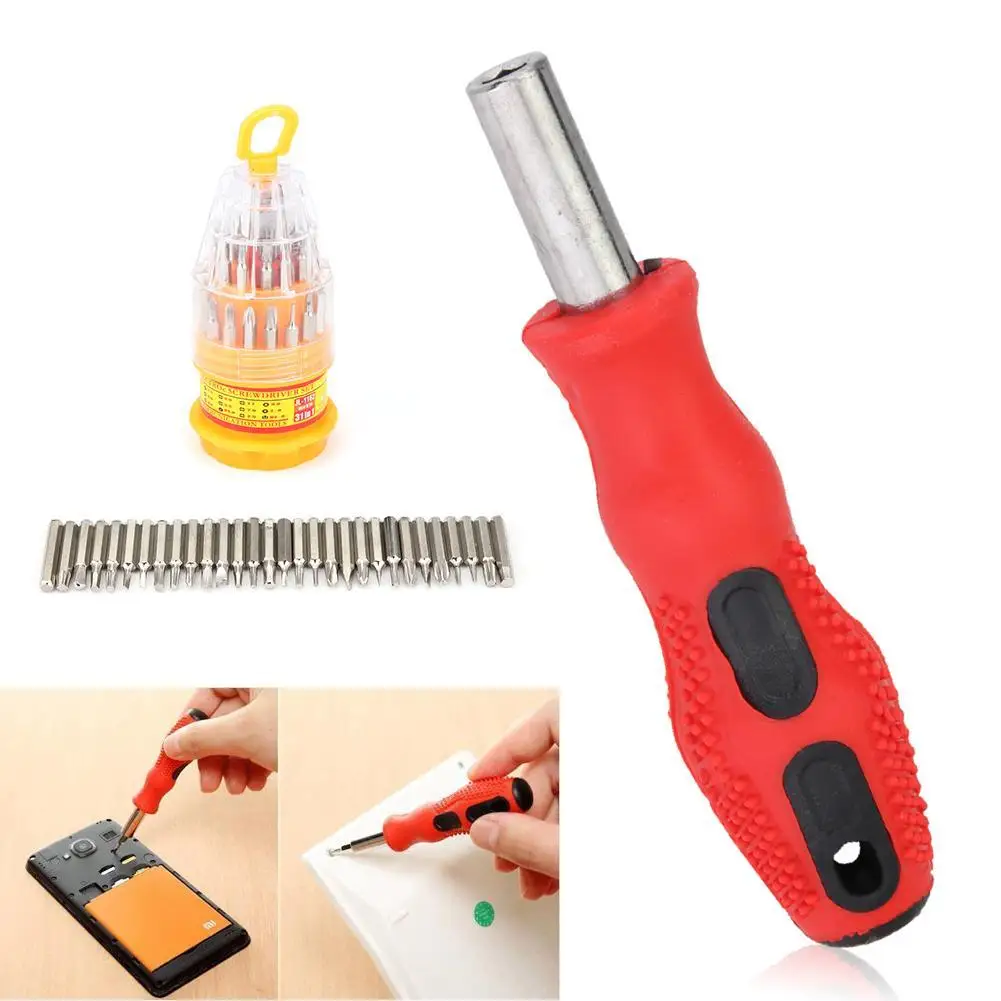 31 в 1 Магнитная отвертка биты набор для сотового телефона часы инструмент ремонта